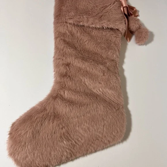 Victoria's Secret Pink Faux Fur Holiday Stocking - Picture 3 of 14